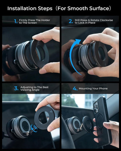 360° Vaccum Magnetic Phones Holder